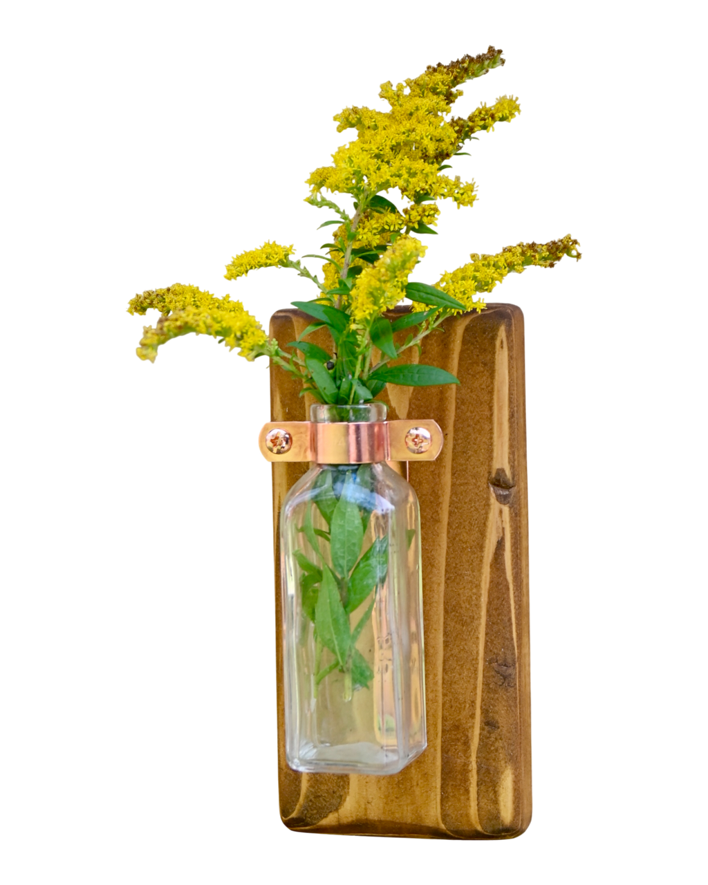 Mini Antique Bottle Wall Vase | 7.25" x 3.5" | c. Early 1900s