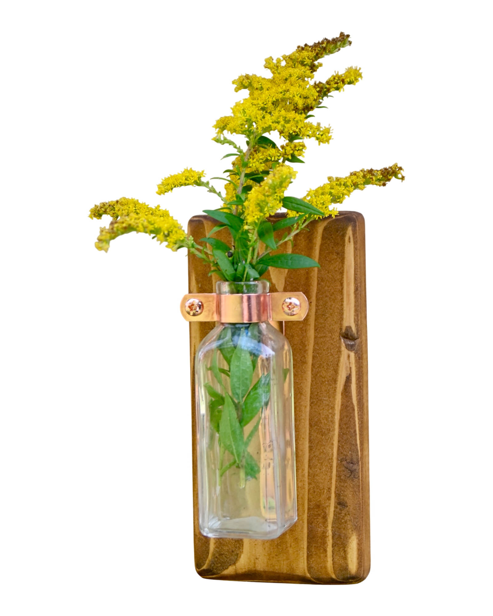 Mini Antique Bottle Wall Vase | 7.25" x 3.5" | c. Early 1900s