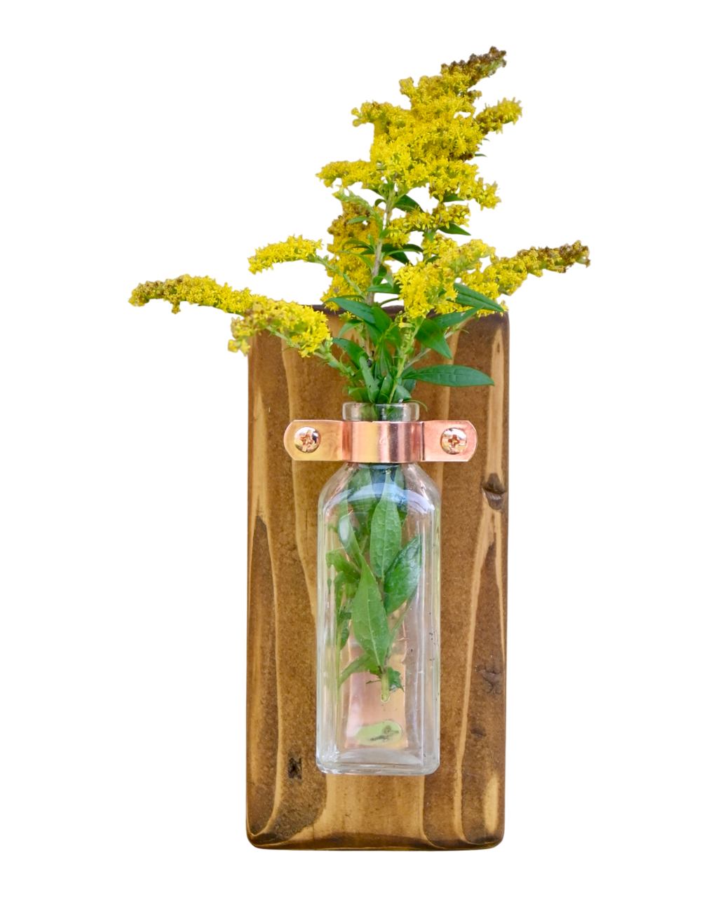 Mini Antique Bottle Wall Vase | 7.25" x 3.5" | c. Early 1900s