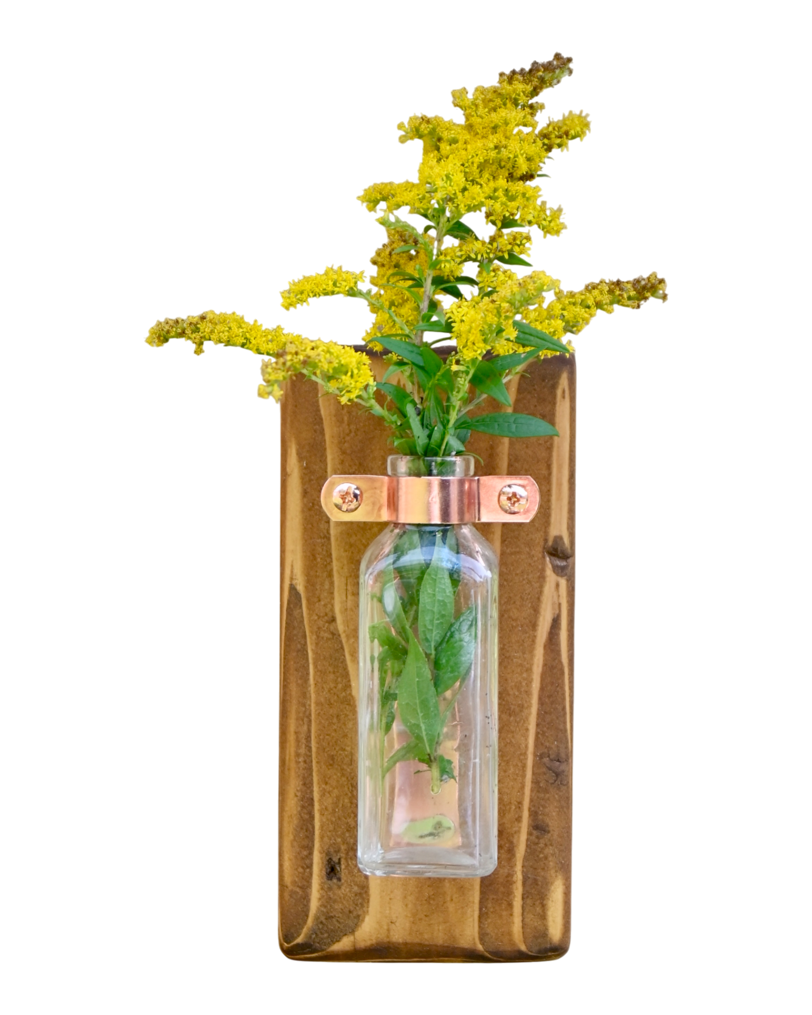 Mini Antique Bottle Wall Vase | 7.25" x 3.5" | c. Early 1900s