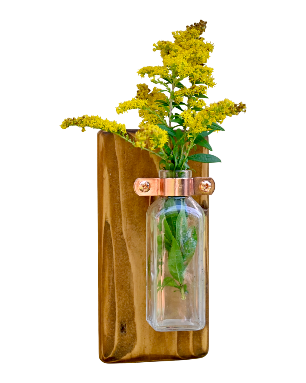 Mini Antique Bottle Wall Vase | 7.25" x 3.5" | c. Early 1900s