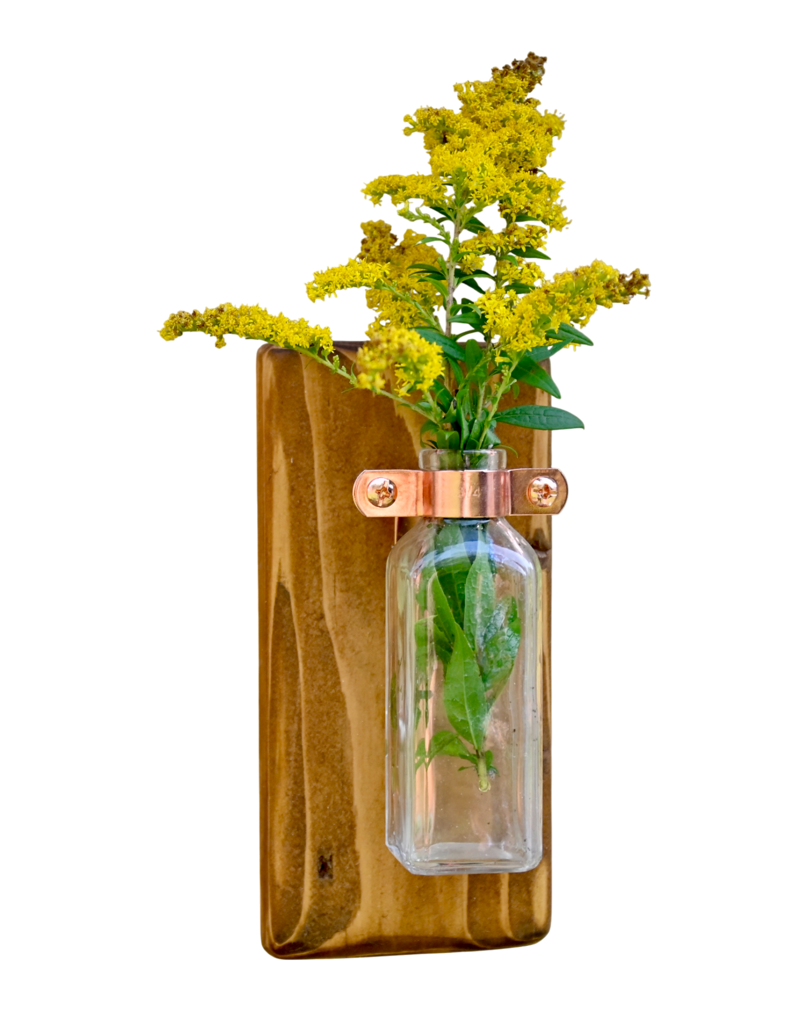Mini Antique Bottle Wall Vase | 7.25" x 3.5" | c. Early 1900s