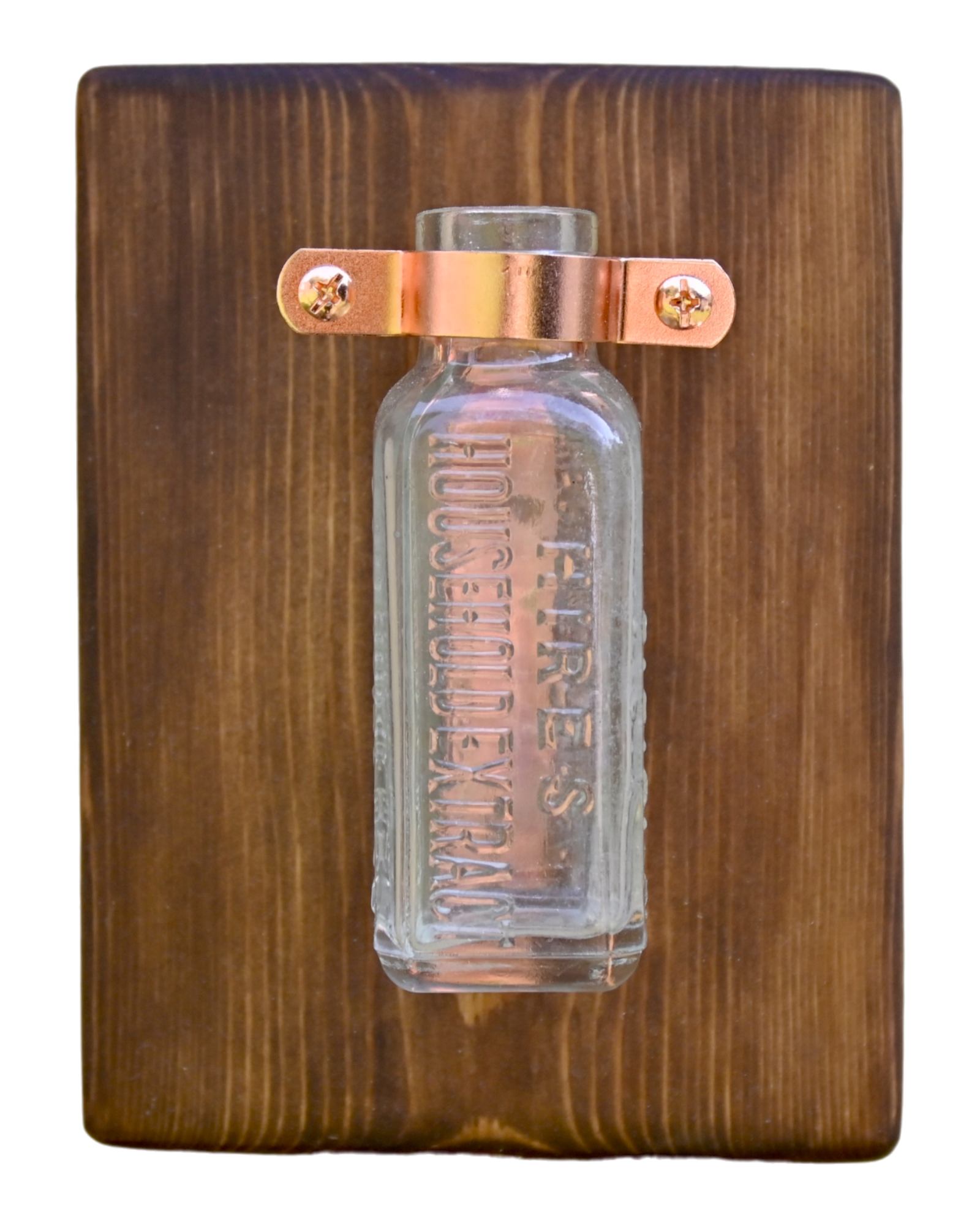 Hires Household Extract Bottle Wall Vase | 7.25" x 5.5" | c. Early 1900s