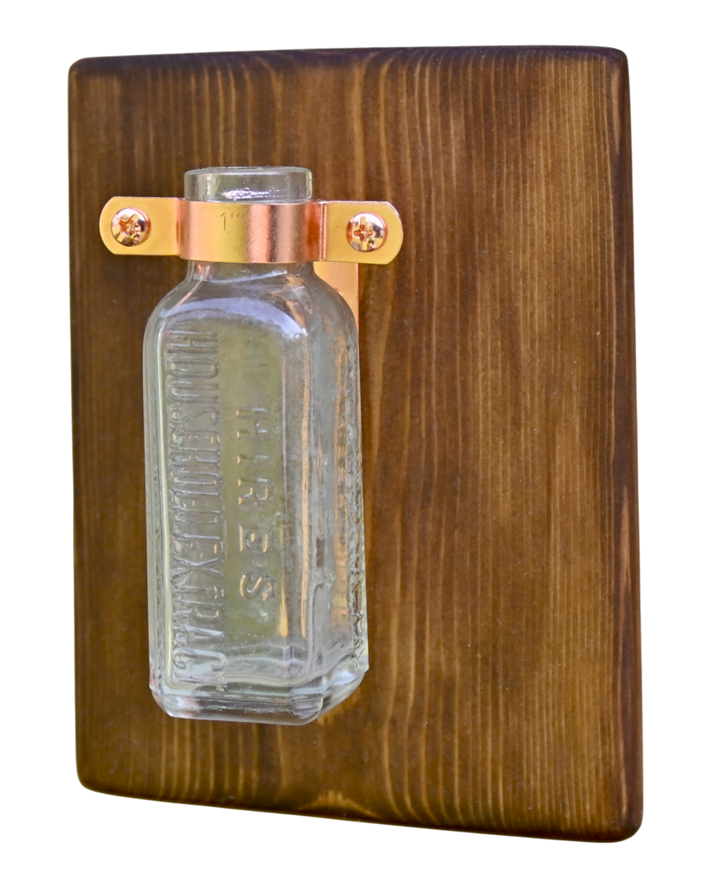 Hires Household Extract Bottle Wall Vase | 7.25" x 5.5" | c. Early 1900s