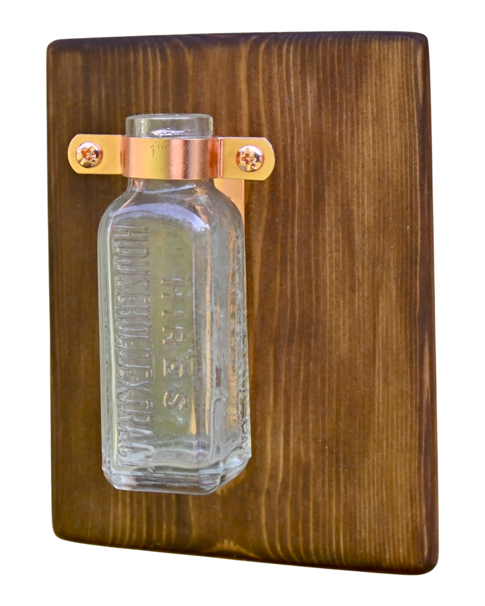 Hires Household Extract Bottle Wall Vase | 7.25" x 5.5" | c. Early 1900s