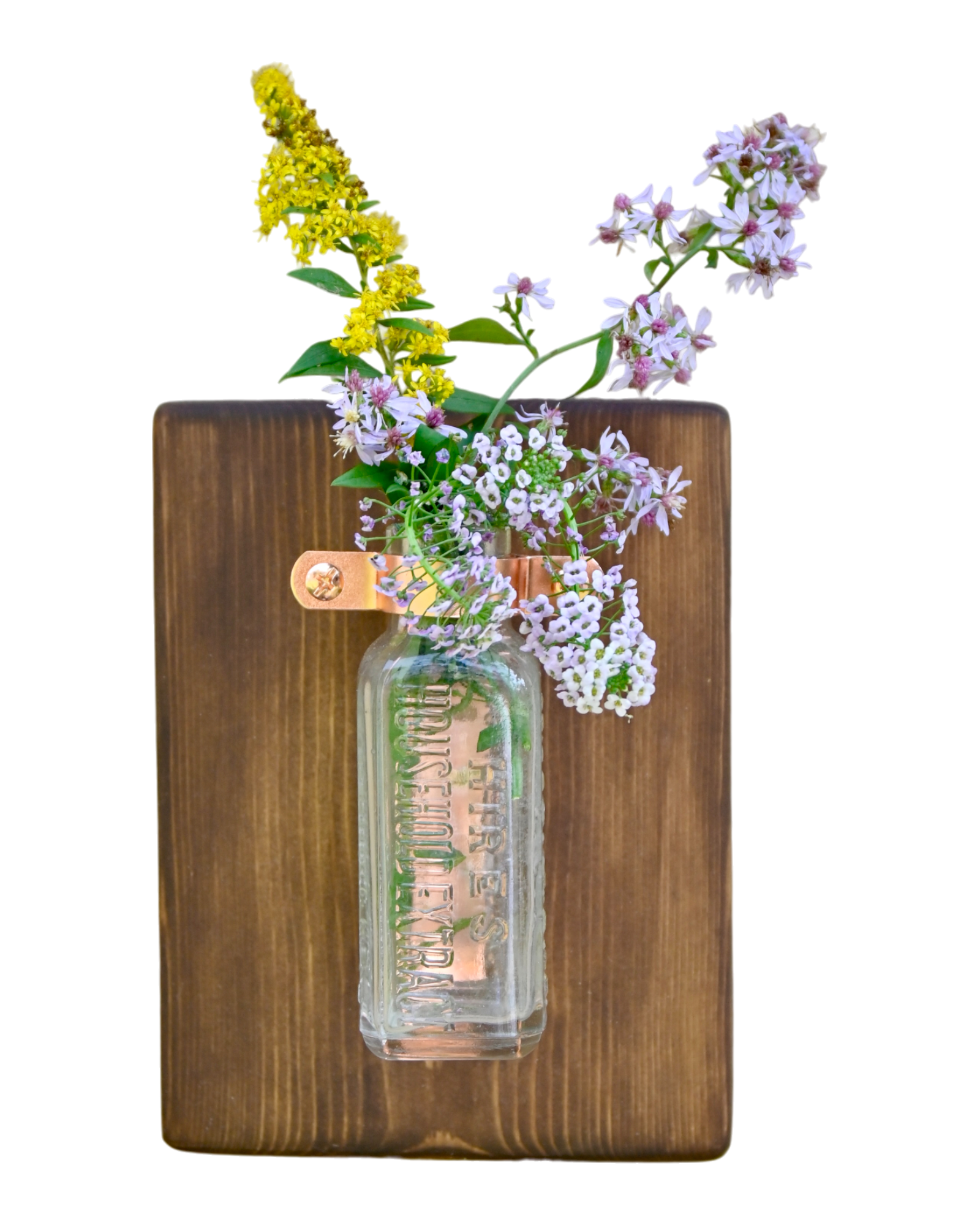 Hires Household Extract Bottle Wall Vase | 7.25" x 5.5" | c. Early 1900s