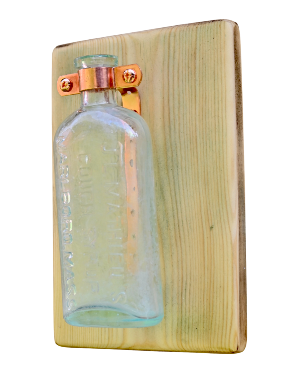 J.L. Mathieu’s Cough Syrup Wall Vase | 8.25” x 5.5” | c. 1890s–1910s