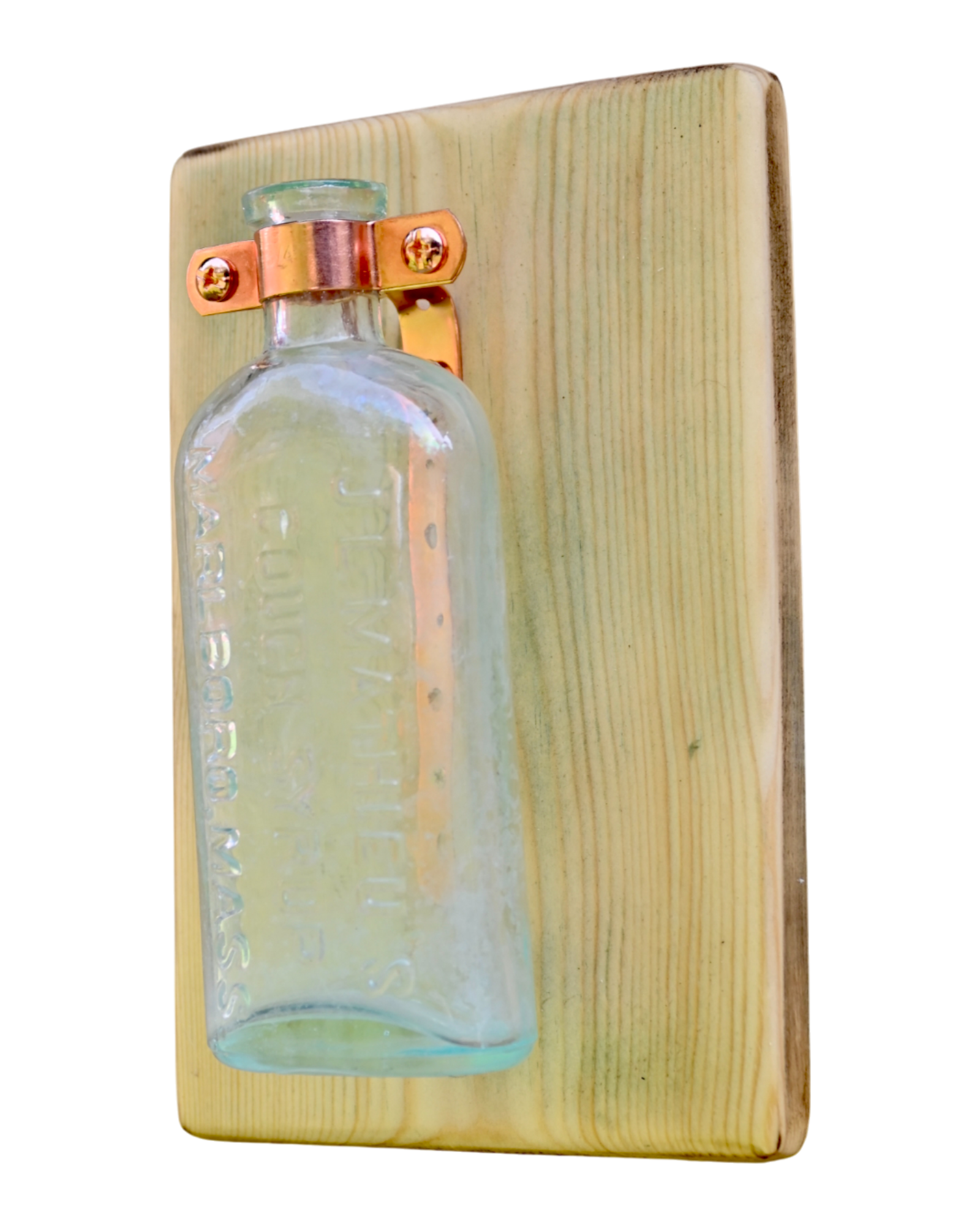 J.L. Mathieu’s Cough Syrup Wall Vase | 8.25” x 5.5” | c. 1890s–1910s