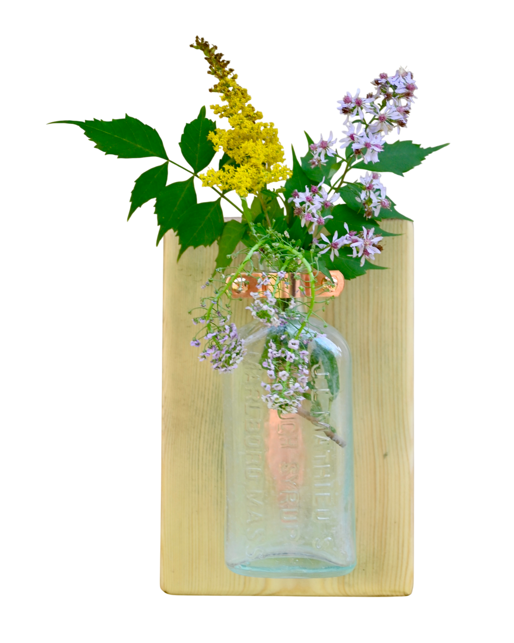 J.L. Mathieu’s Cough Syrup Wall Vase | 8.25” x 5.5” | c. 1890s–1910s