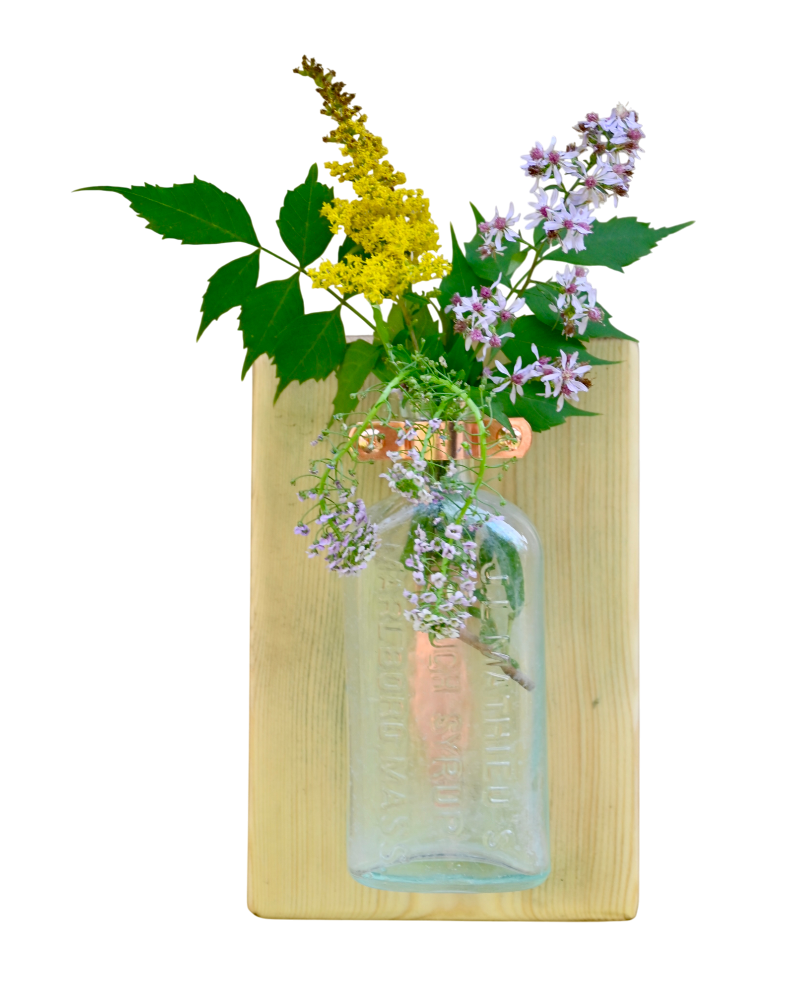 J.L. Mathieu’s Cough Syrup Wall Vase | 8.25” x 5.5” | c. 1890s–1910s