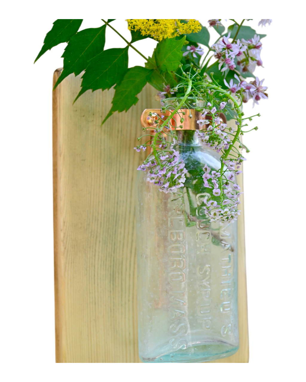 J.L. Mathieu’s Cough Syrup Wall Vase | 8.25” x 5.5” | c. 1890s–1910s