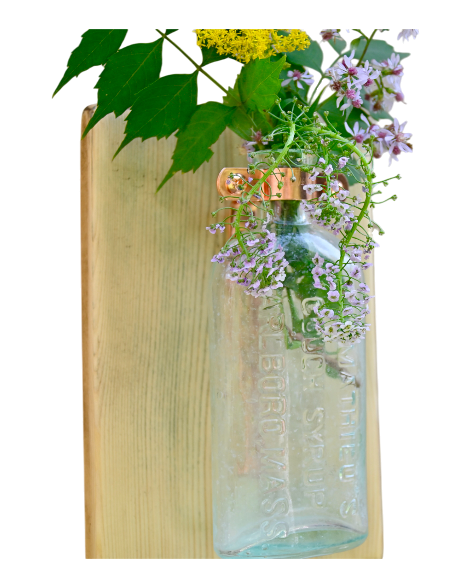 J.L. Mathieu’s Cough Syrup Wall Vase | 8.25” x 5.5” | c. 1890s–1910s