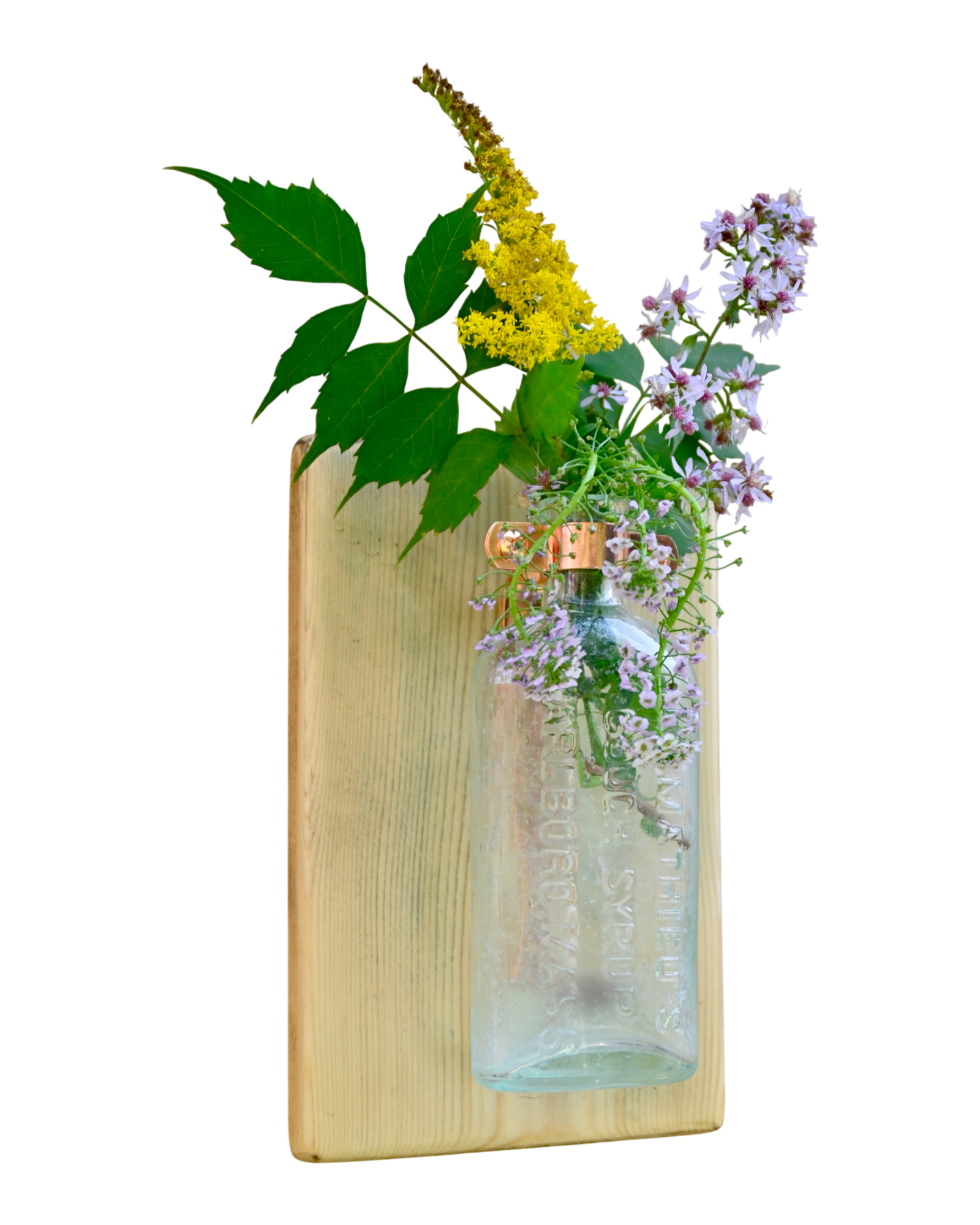 J.L. Mathieu’s Cough Syrup Wall Vase | 8.25” x 5.5” | c. 1890s–1910s