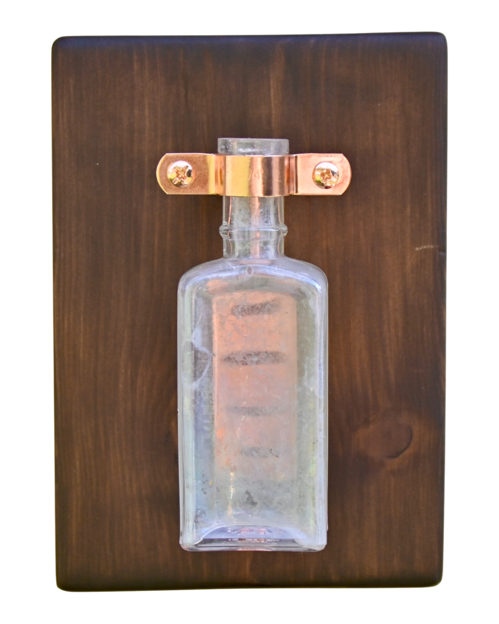 Iridescent Apothecary Wall Vase | 8” x 5.5” | c. 1890s–1920s