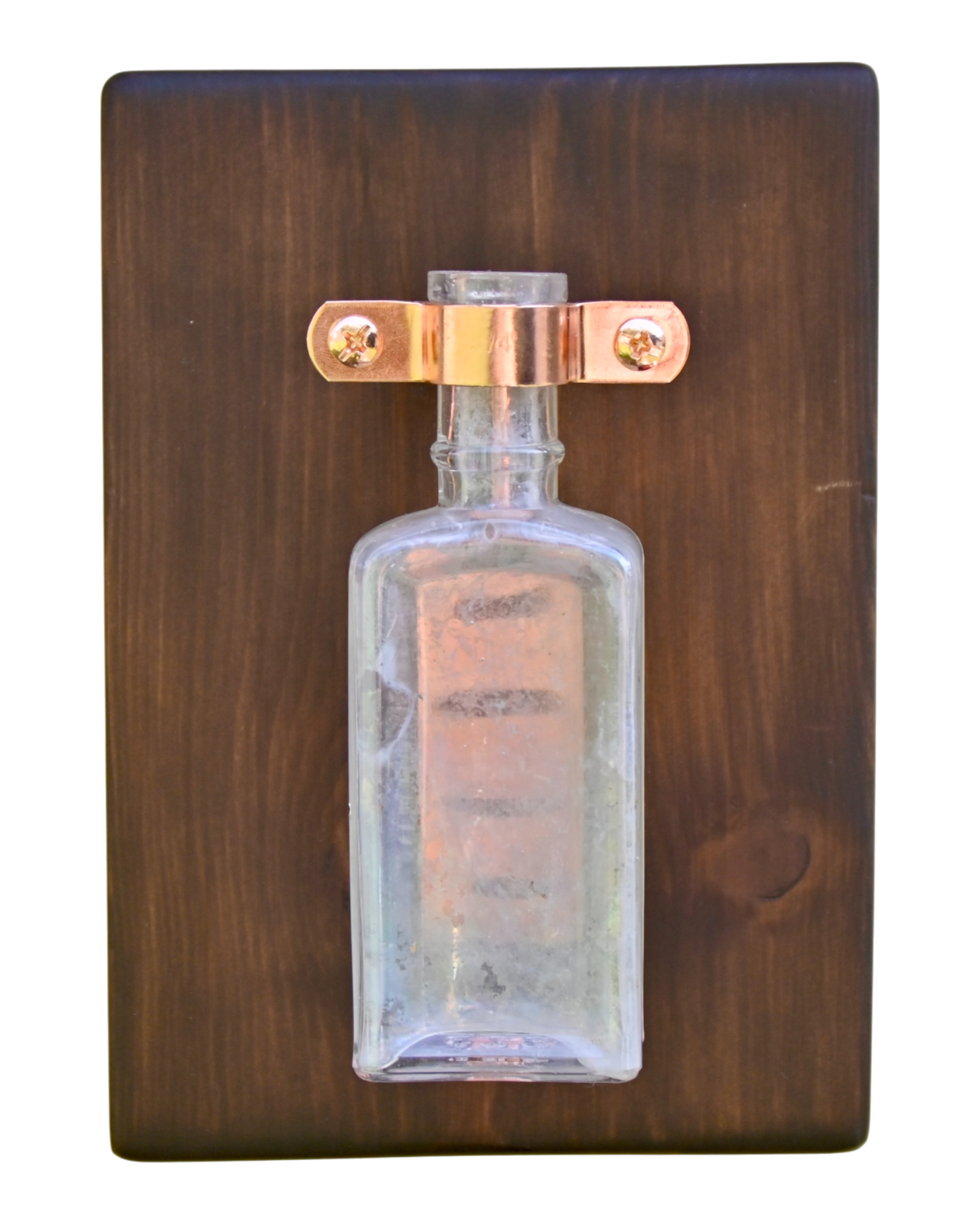 Iridescent Apothecary Wall Vase | 8” x 5.5” | c. 1890s–1920s