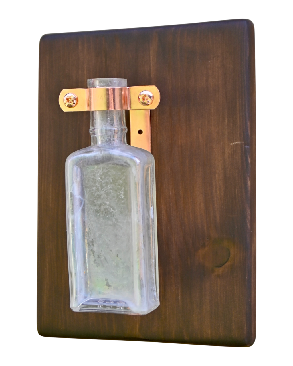 Iridescent Apothecary Wall Vase | 8” x 5.5” | c. 1890s–1920s