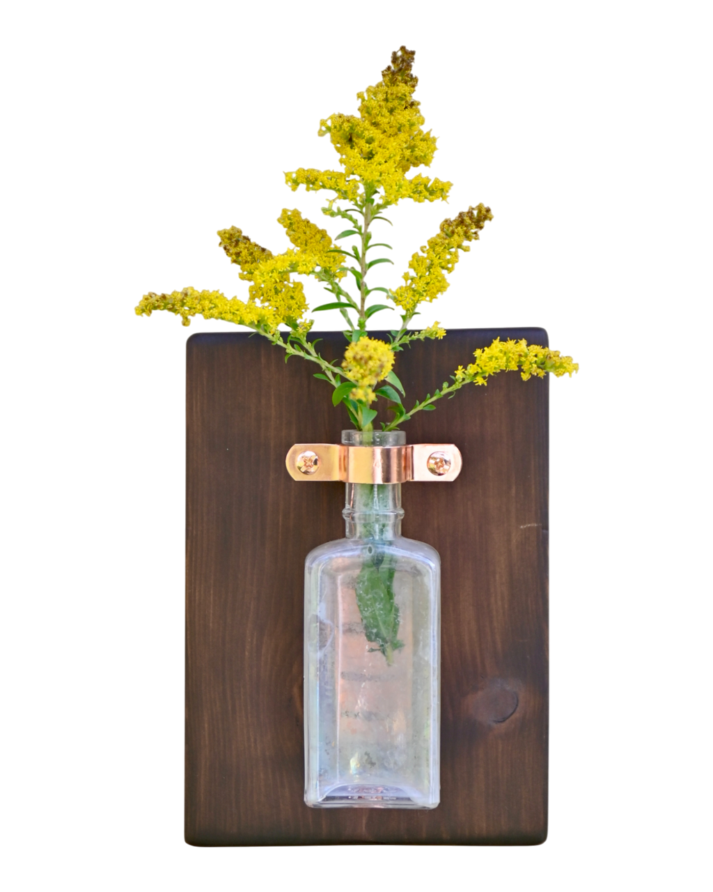 Iridescent Apothecary Wall Vase | 8” x 5.5” | c. 1890s–1920s