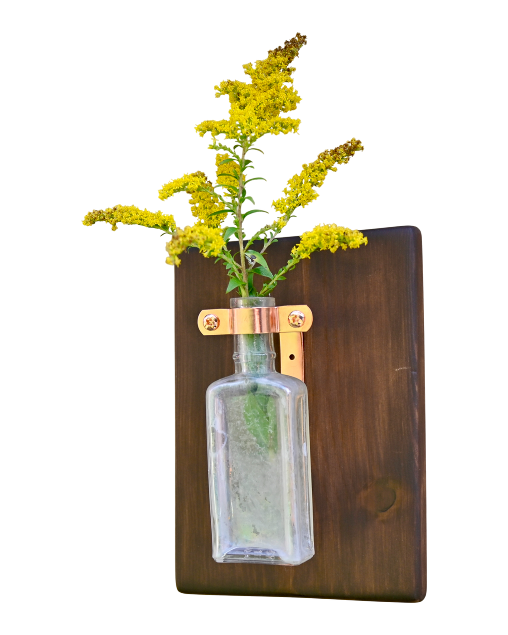 Iridescent Apothecary Wall Vase | 8” x 5.5” | c. 1890s–1920s