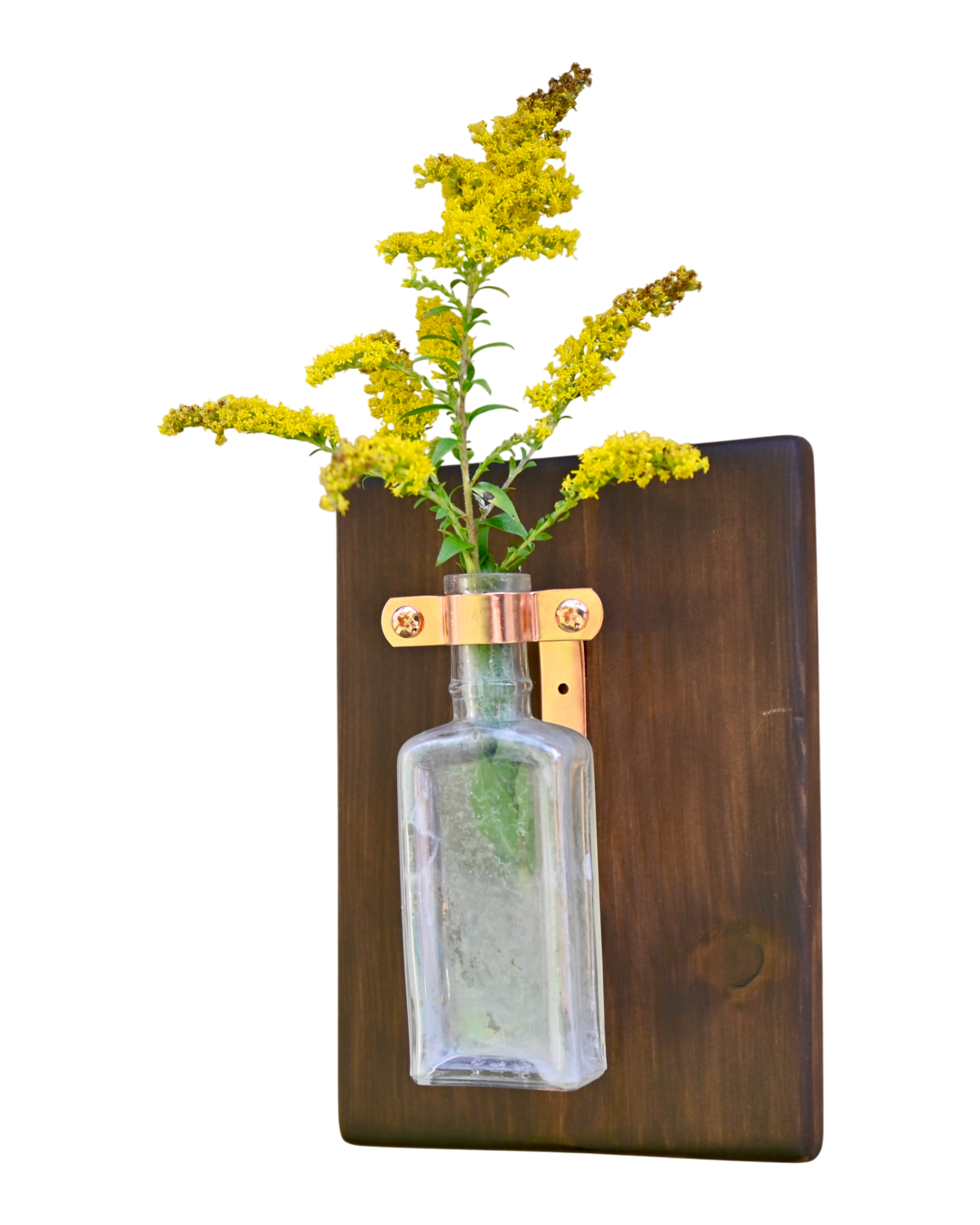 Iridescent Apothecary Wall Vase | 8” x 5.5” | c. 1890s–1920s