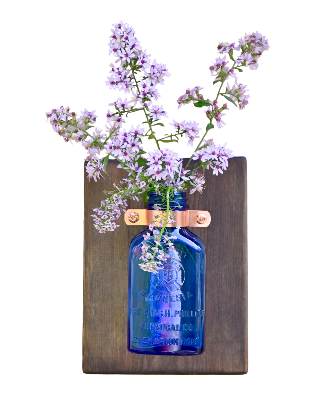 Cobalt Phillips Milk of Magnesia Wall Vase | 7.25” x 5.5” | c. 1920s–30s