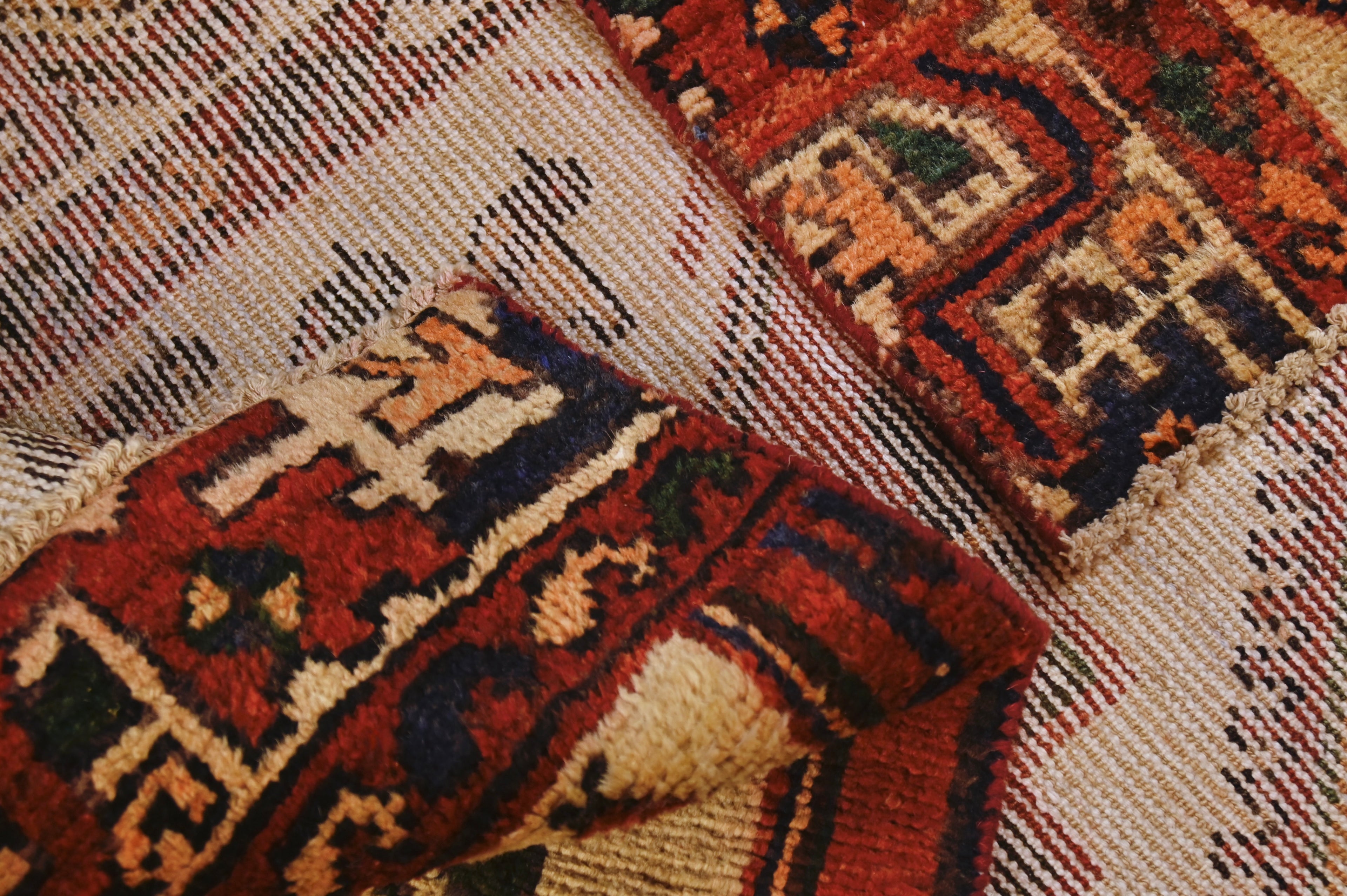 Persian Tribal Rug Segment | 4'3" x 2'2" | c. Mid-20th Century