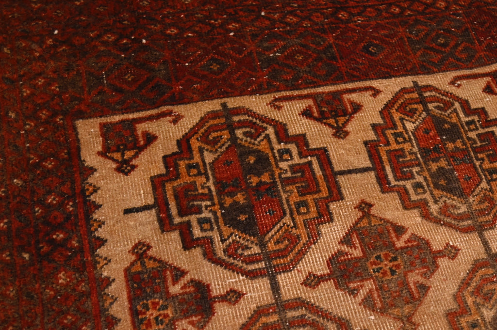 Turkmen Tekke Gul Rug | 3′8″ × 6′5″ | c. 1910s–1930s