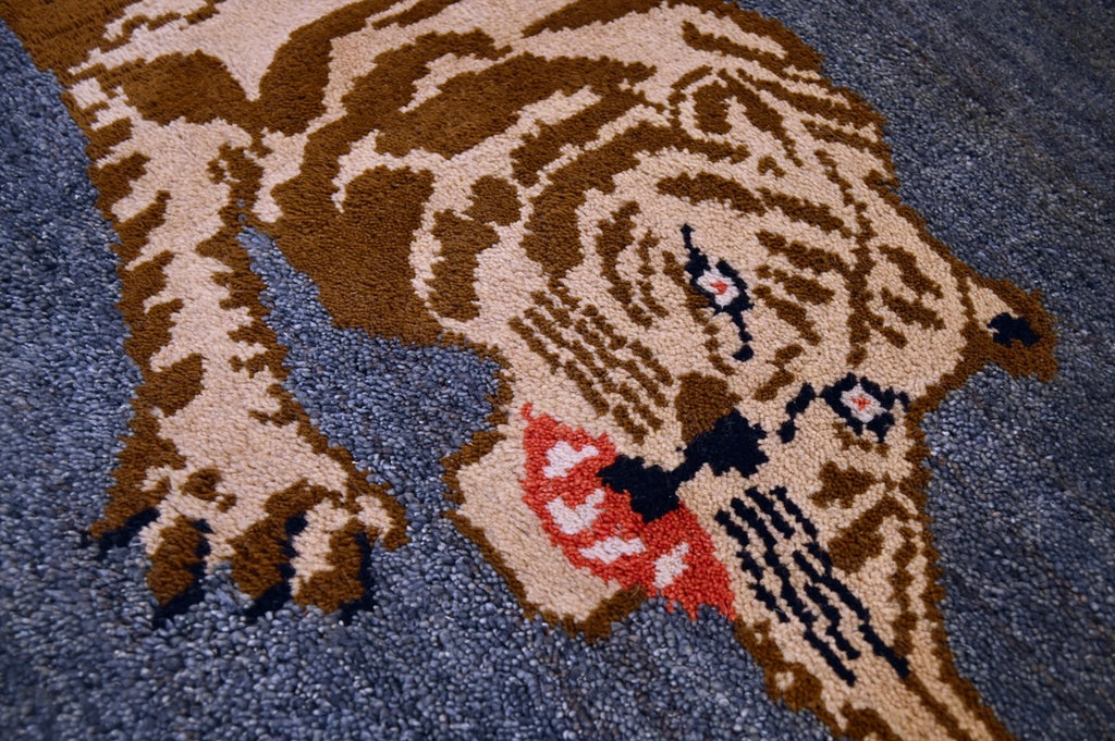 Zeki Müren Pictorial Rug | 3'11" x 4' | c. 1950s