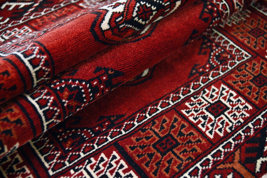 Turkmen Bokhara Rug | 2'2" x 2'10" | c. 1980s