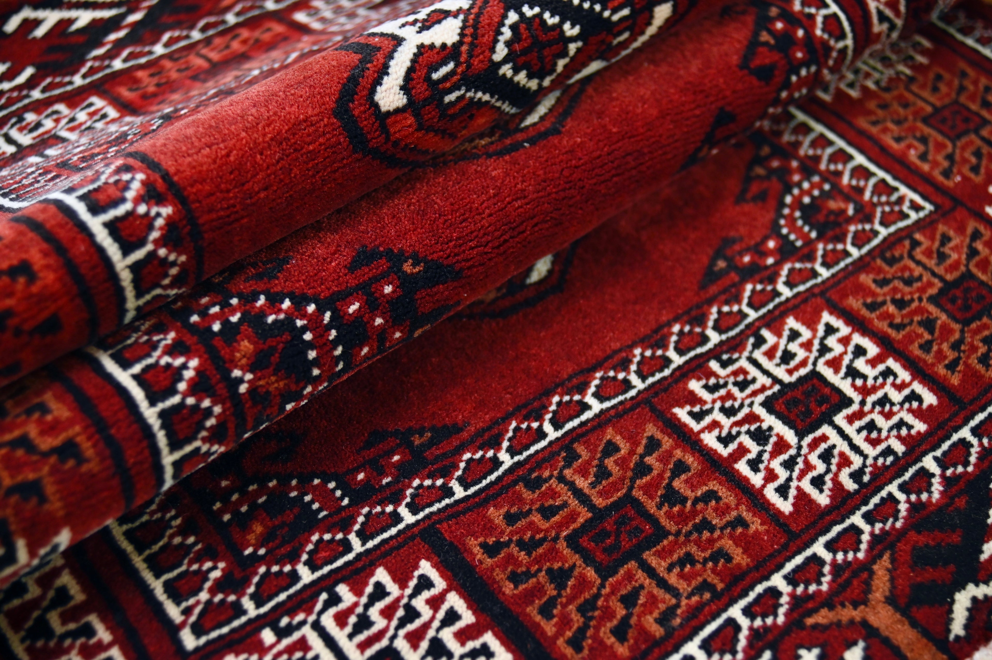 Turkmen Bokhara Rug | 2'2" x 2'10" | c. 1980s