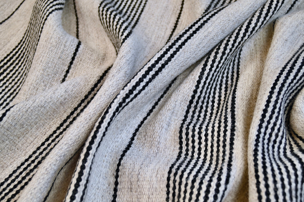 Modern Minimalist Striped Flatweave | 2'4" x 4'7" | Contemporary