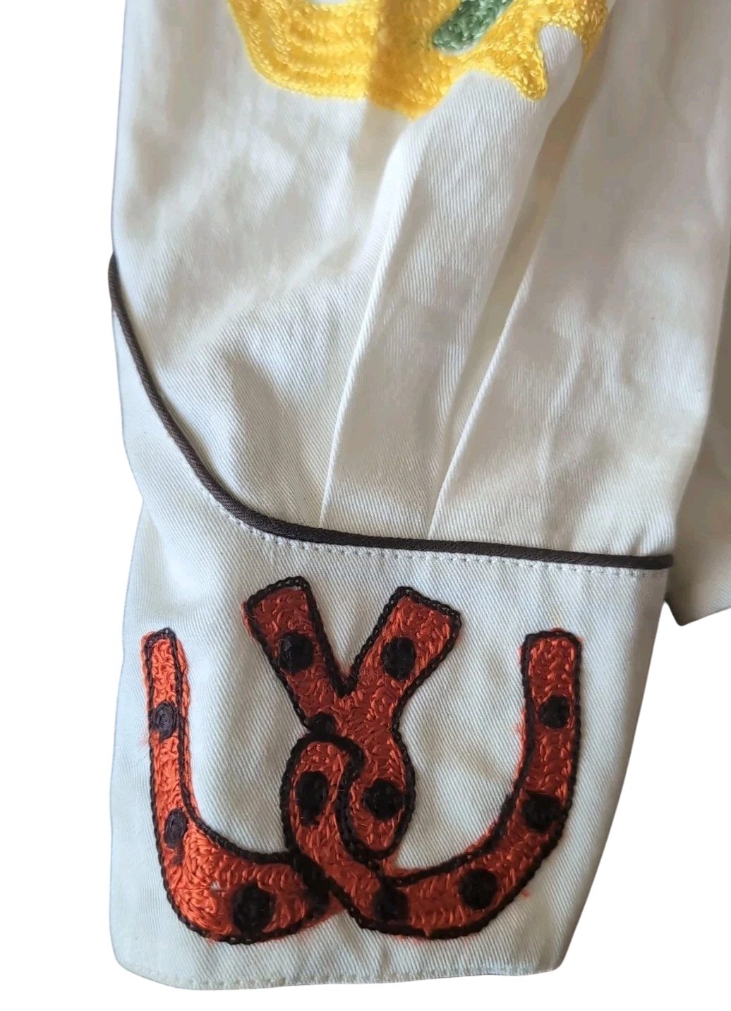 Embroidered Western Shirt | Youth Sz. XL | c. 1970s