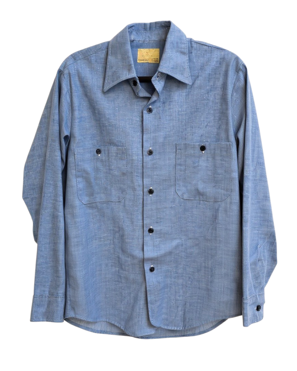 Embroidered Chambray Shirt | Men’s Sz. M | c. 1970s