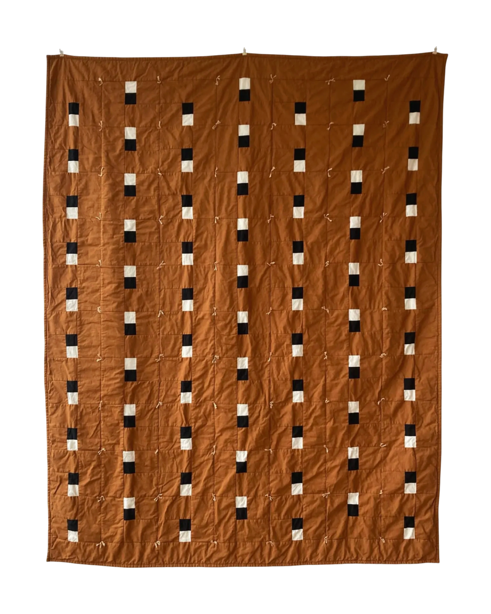 Handmade Modern Block Quilt | 65" x 51" | Contemporary