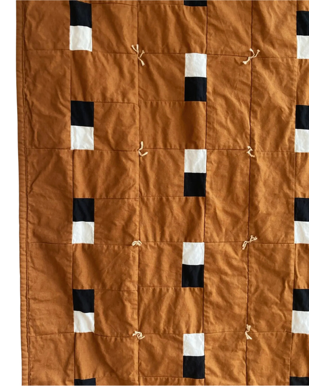 Handmade Modern Block Quilt | 65" x 51" | Contemporary