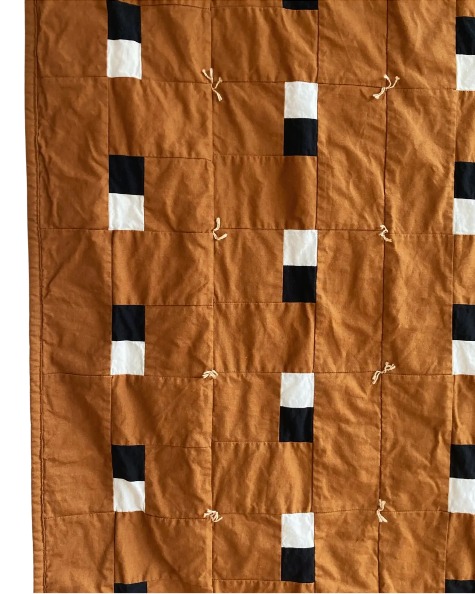 Handmade Modern Block Quilt | 65" x 51" | Contemporary