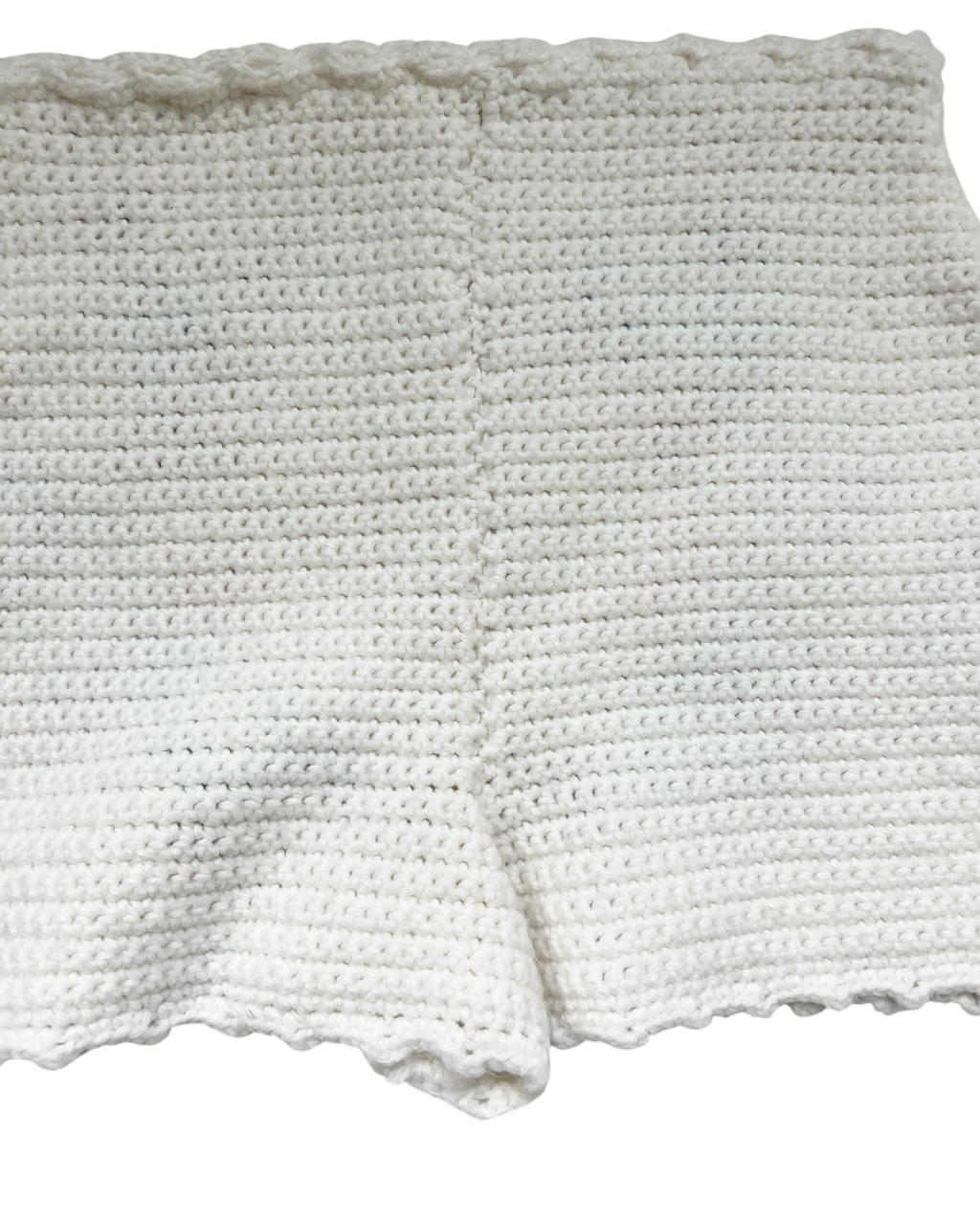 Embroidered Crochet Shorts | Sz. S | c. 1970s