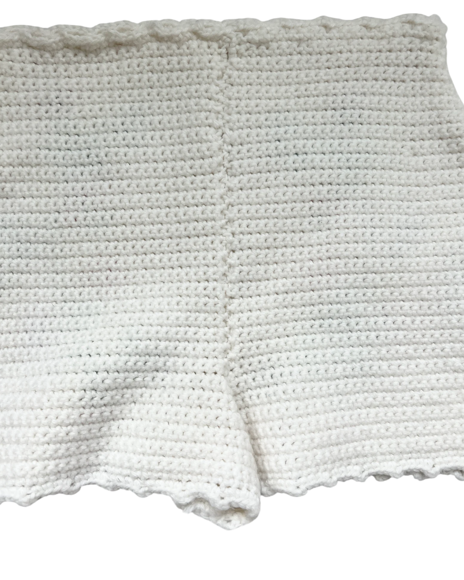 Embroidered Crochet Shorts | Sz. S | c. 1970s