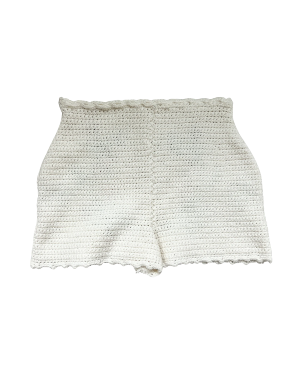 Embroidered Crochet Shorts | Sz. S | c. 1970s