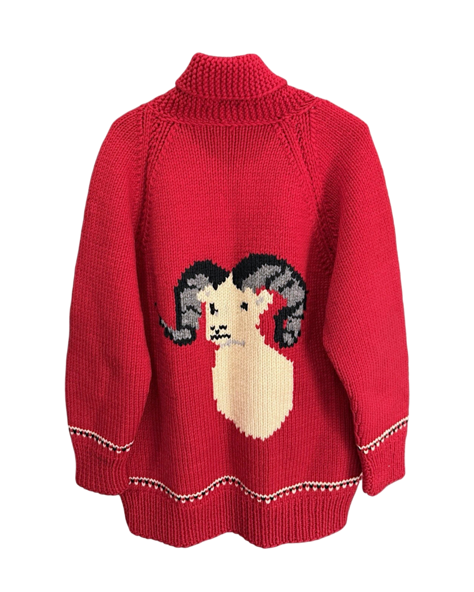 Big Horn Sheep Cowichan Sweater | Adult Sz. XL | c. 1960s