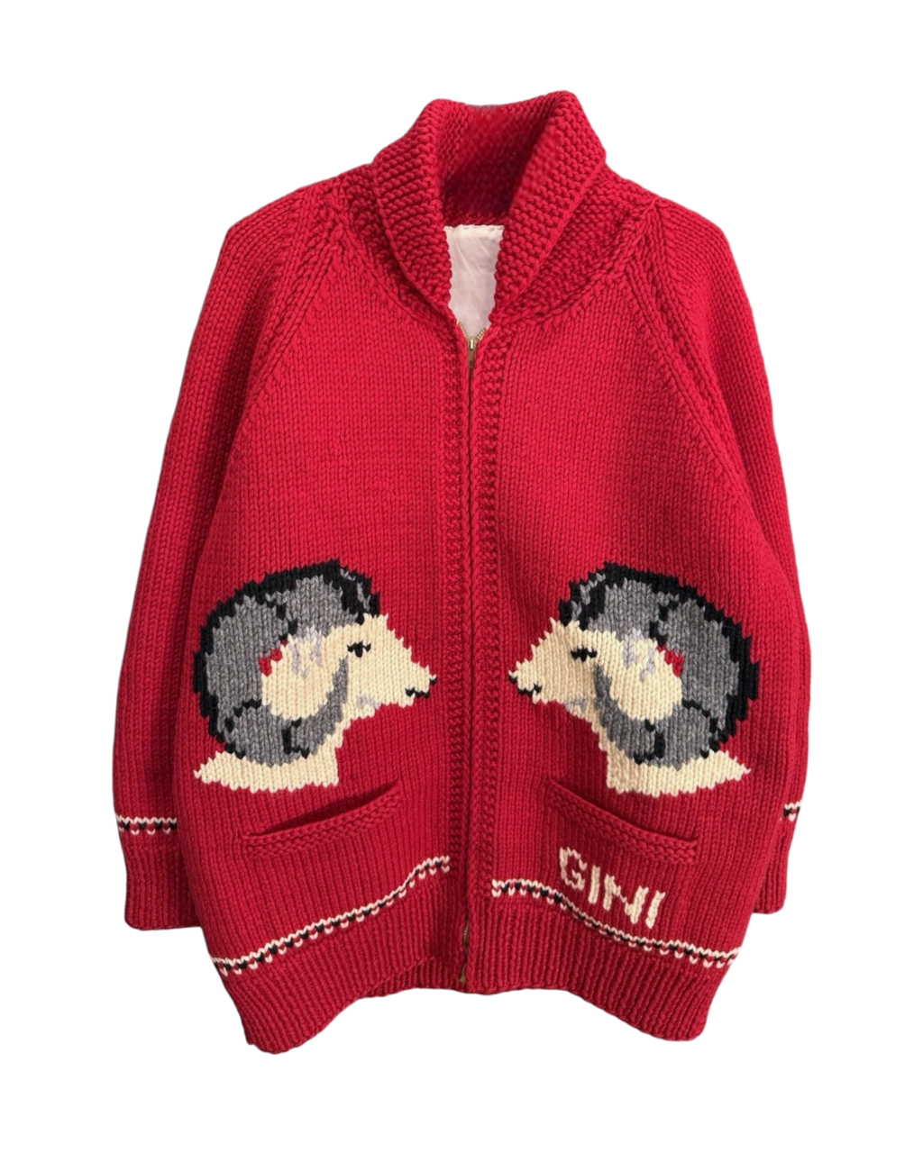 Big Horn Sheep Cowichan Sweater | Adult Sz. XL | c. 1960s
