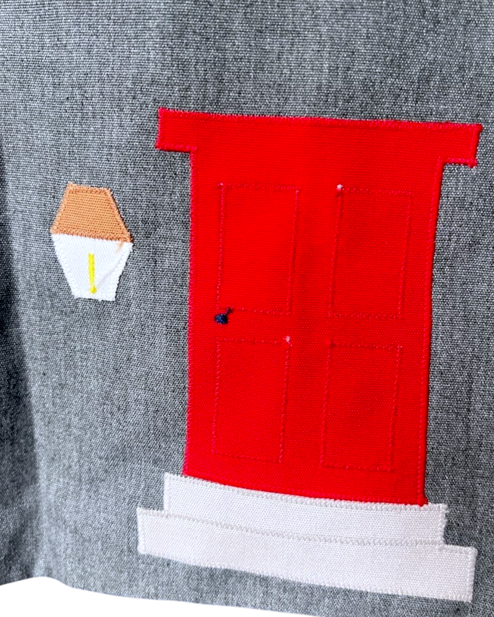 House Appliqué Shift Dress | Toddler Sz. 5T | c. 1980s