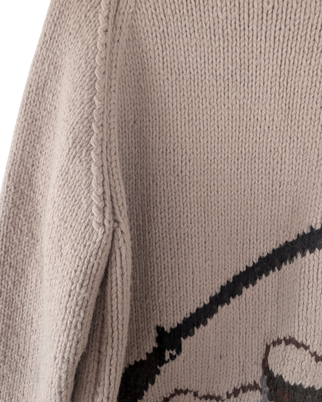 Rifle & Pipe Graphic Sweater | Adult Sz. S/M | c. 1980s