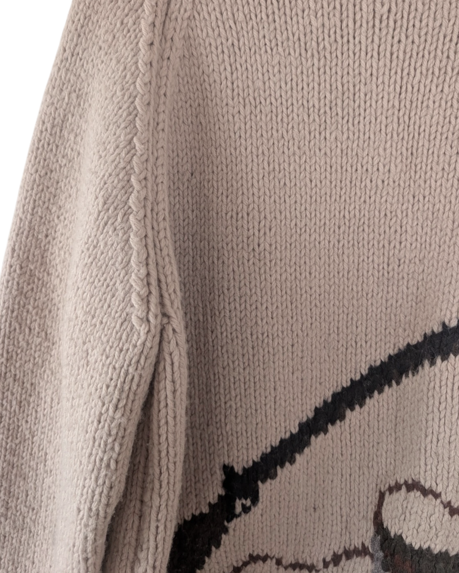 Rifle & Pipe Graphic Sweater | Adult Sz. S/M | c. 1980s