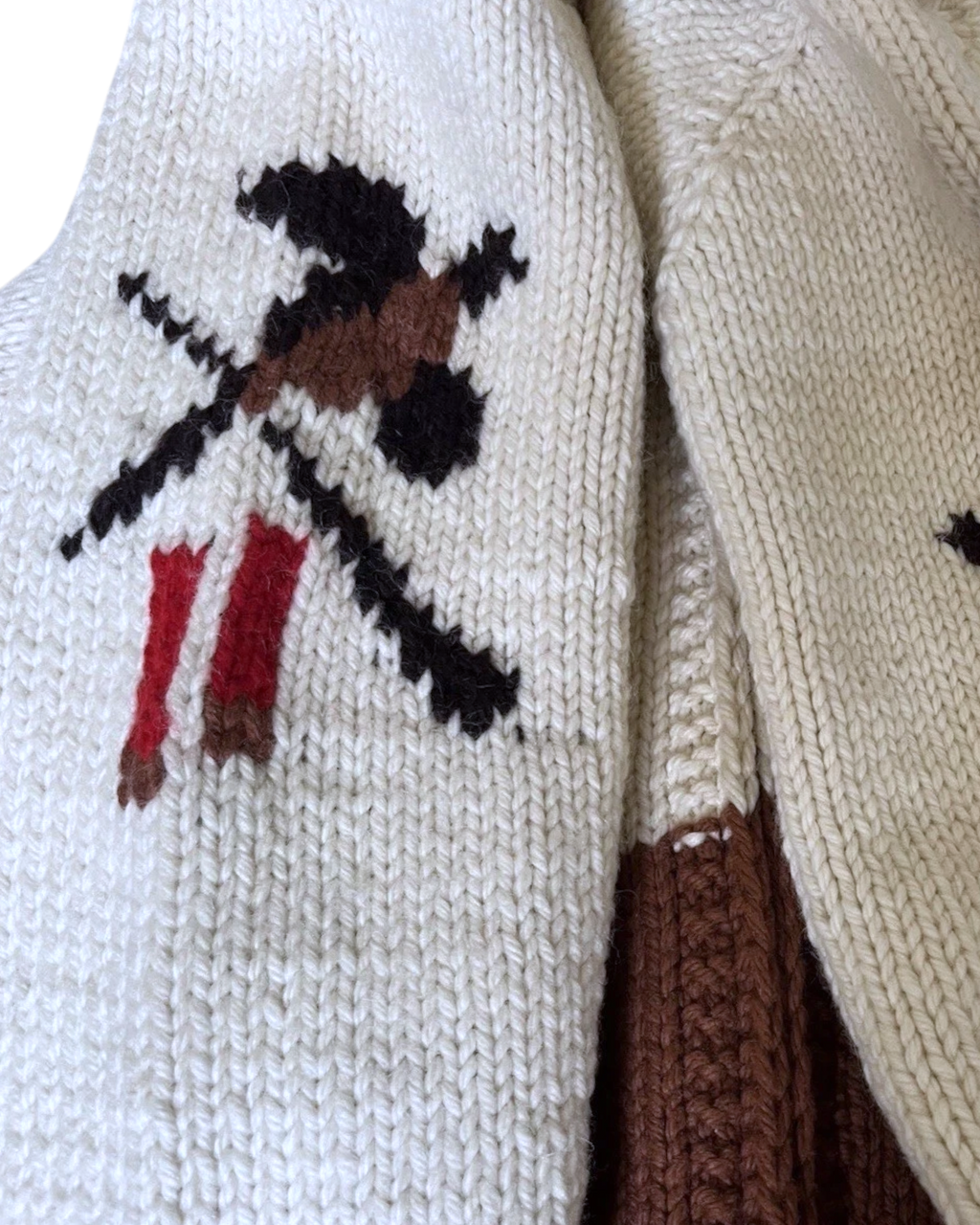 Pheasant Hunting Wool Sweater | Adult Sz. L | c. 1960s