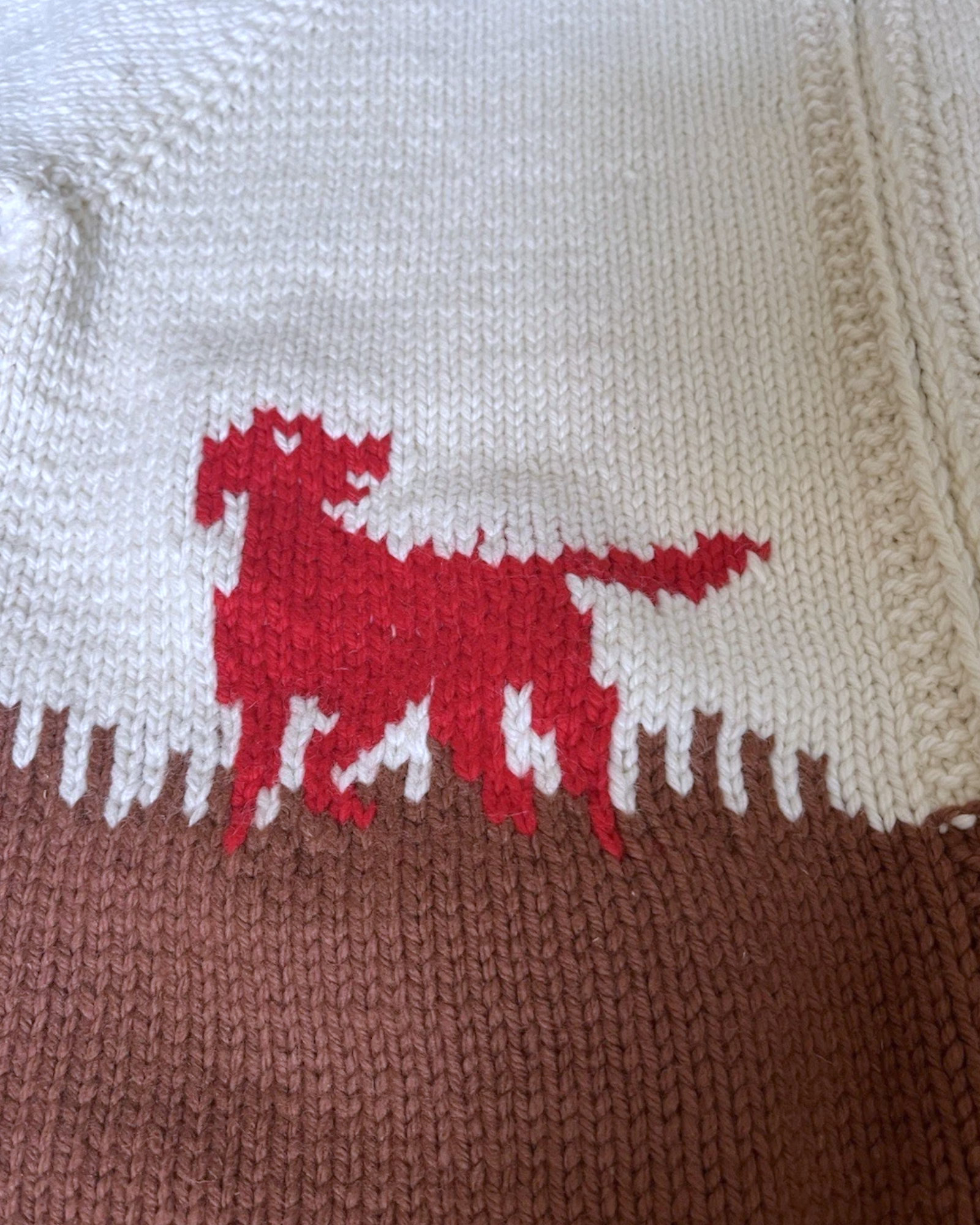 Pheasant Hunting Wool Sweater | Adult Sz. L | c. 1960s