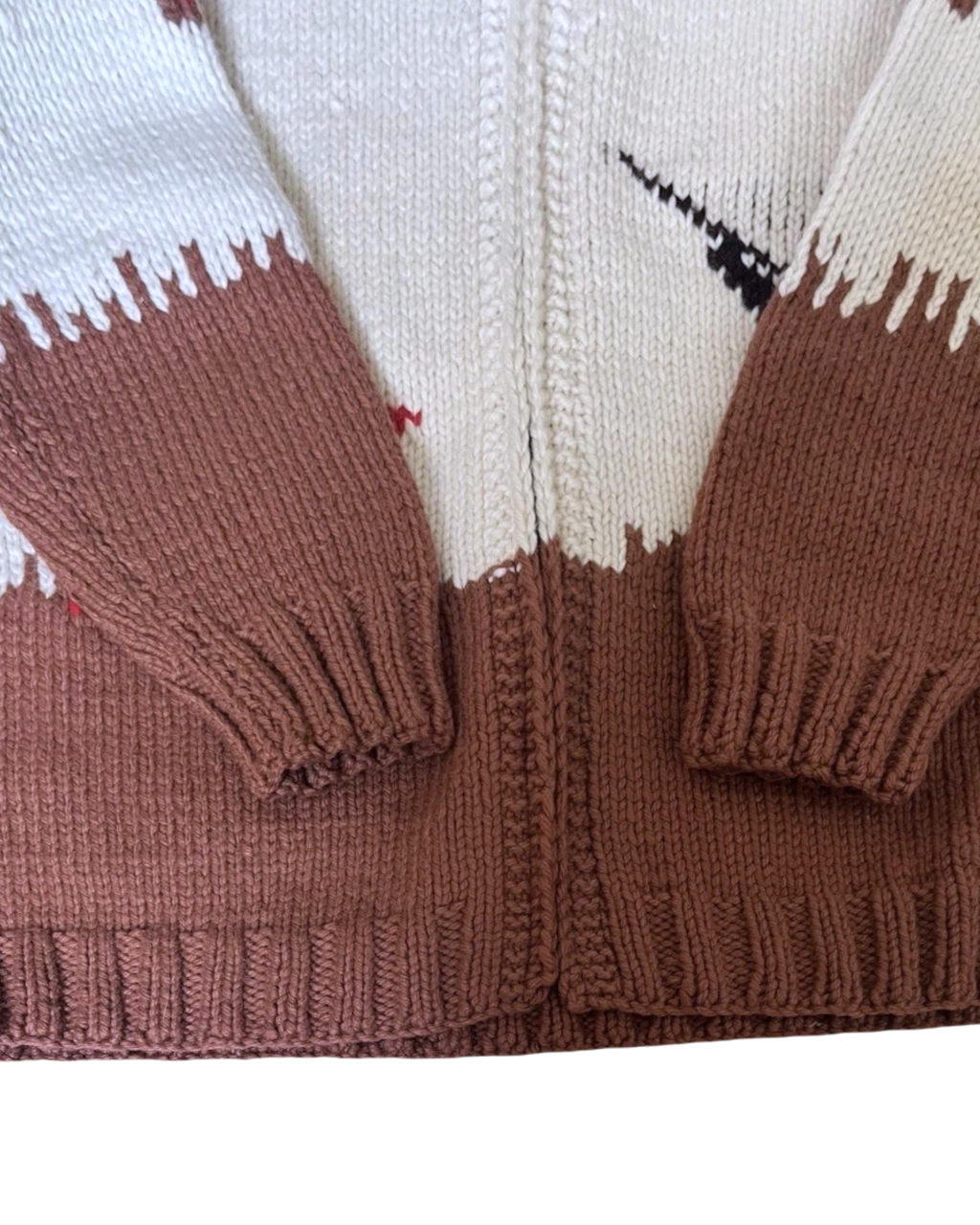 Pheasant Hunting Wool Sweater | Adult Sz. L | c. 1960s