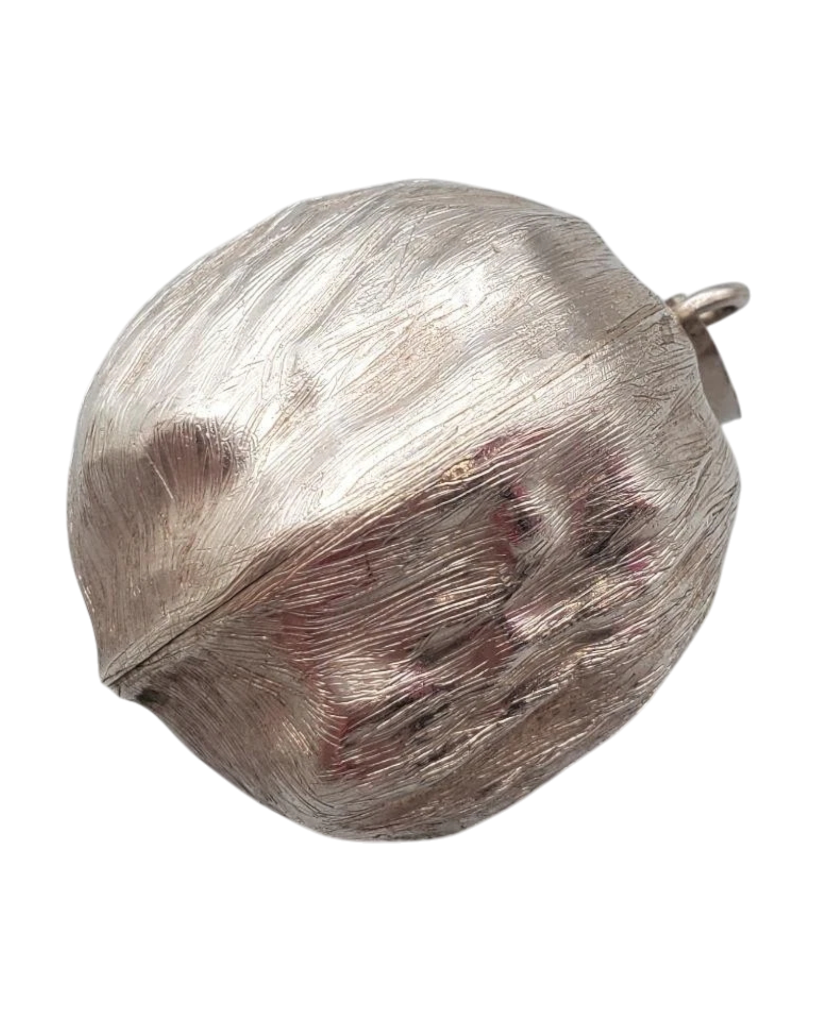 Sterling Silver Walnut Pendant | Mexico | c. Mid-20th Century