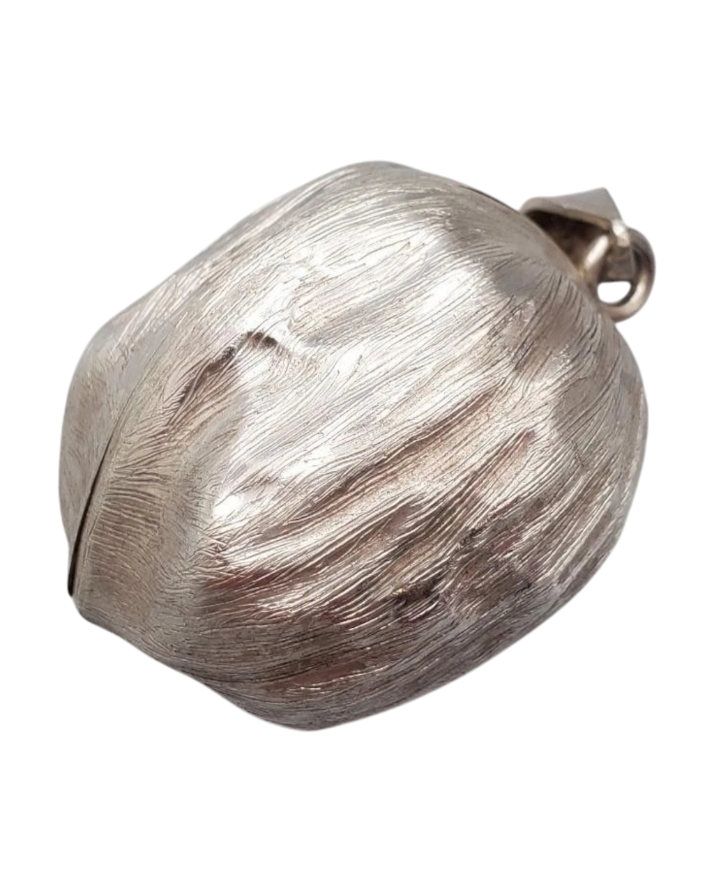 Sterling Silver Walnut Pendant | Mexico | c. Mid-20th Century