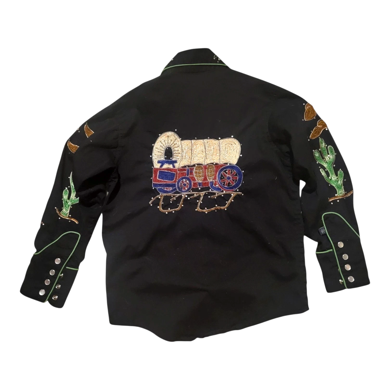 Embroidered Western Shirt | Youth Sz. M | c. 1970s