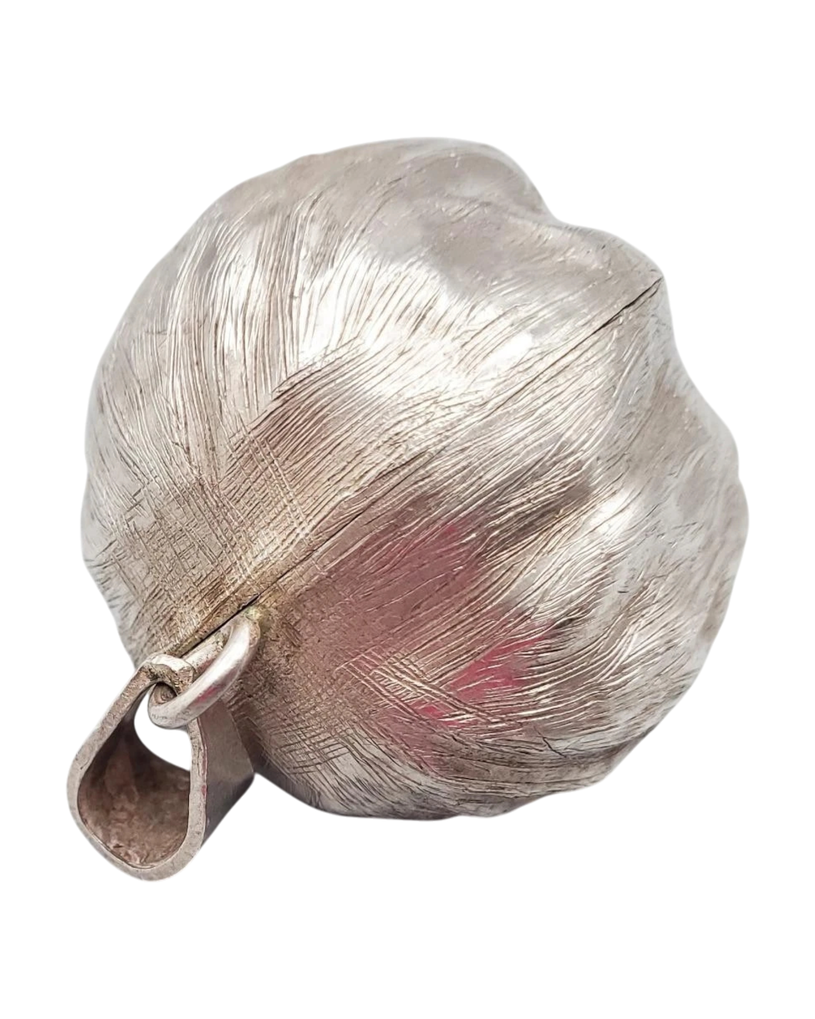 Sterling Silver Walnut Pendant | Mexico | c. Mid-20th Century